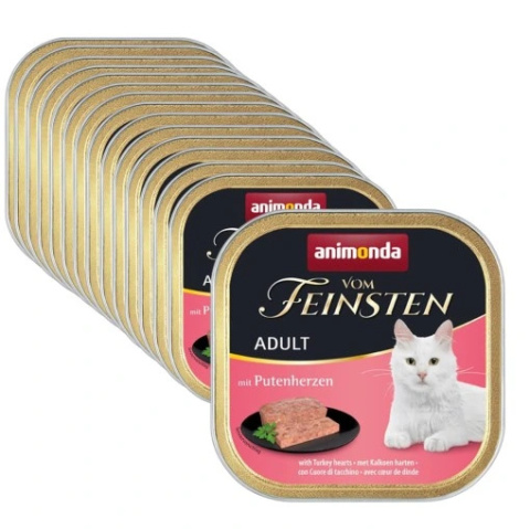 Animonda Adult karma mokra dla kota z sercami z indyka 16x100g