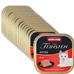 Animonda Kitten karma mokra dla kota z wołowiną 16x100g