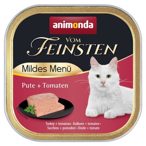 Animonda Mildes Menu karma mokra dla kota z indykiem i pomidorem 16x100g