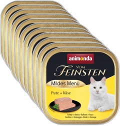Animonda Mildes Menu karma mokra dla kota z indykiem i serem 16x100g