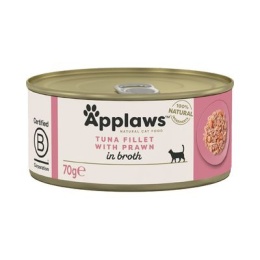 Applaws karma mokra dla kota z tuńczykiem i krewetkami w bulionie 70g