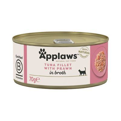 Applaws karma mokra dla kota z tuńczykiem i krewetkami w bulionie 70g