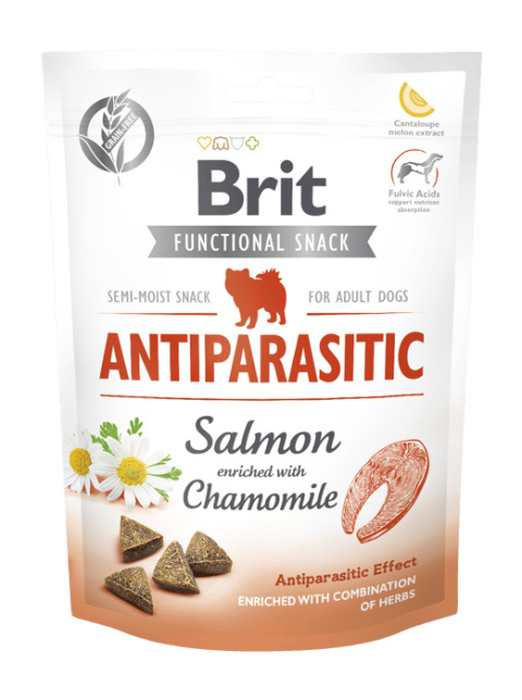 Brit Functional Snack Antiparasitic z łososiem i rumiankiem 150g