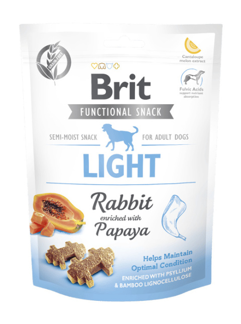 Brit Functional Snack Light z królikiem i papają 150g