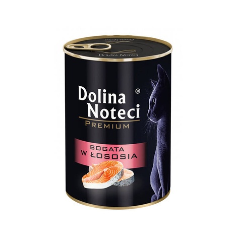 Dolina Noteci Premium karma mokra dla kota z łososiem 12x400g