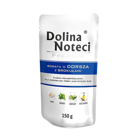 Dolina Noteci Premium karma mokra dla psa z dorszem i brokułem 150g