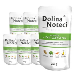 Dolina Noteci Premium karma mokra dla psa z dziczyzną 10x150g
