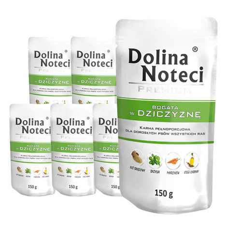 Dolina Noteci Premium karma mokra dla psa z dziczyzną 10x150g
