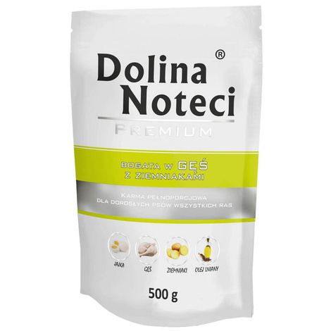 Dolina Noteci Premium karma mokra dla psa z gęsią i ziemniakami 500g