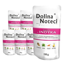 Dolina Noteci Premium karma mokra dla psa z indykiem 10x150g