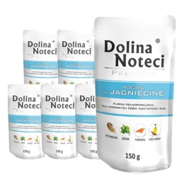 Dolina Noteci Premium karma mokra dla psa z jagnięciną 10x150g