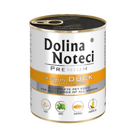 Dolina Noteci Premium karma mokra dla psa z kaczką i dynią 12x800g