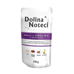Dolina Noteci Premium karma mokra dla psa z królikiem i żurawiną 10x150g