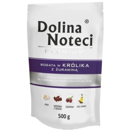 Dolina Noteci Premium karma mokra dla psa z królikiem i żurawiną 10x500g
