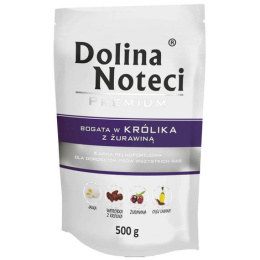 Dolina Noteci Premium karma mokra dla psa z królikiem i żurawiną 500g