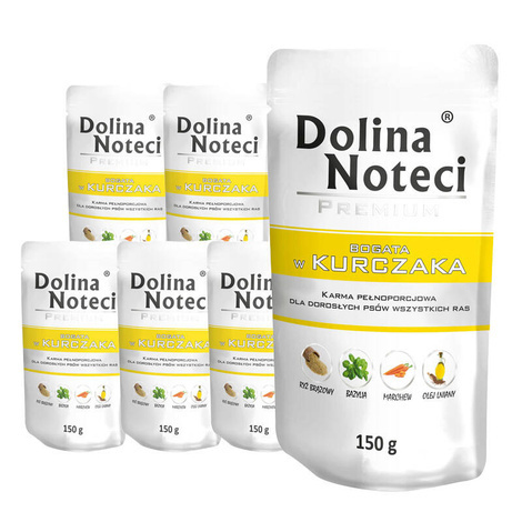 Dolina Noteci Premium karma mokra dla psa z kurczakiem 10x150g