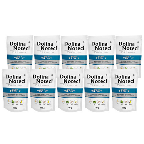 Dolina Noteci Premium karma mokra dla psa z pstrągiem 10x500g
