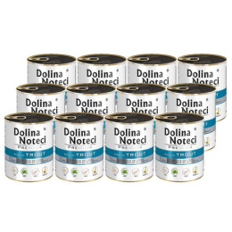 Dolina Noteci Premium karma mokra dla psa z pstrągiem 12x800g