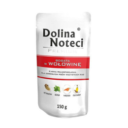 Dolina Noteci Premium karma mokra dla psa z wołowiną 10x150g