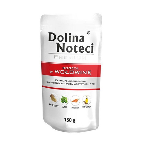 Dolina Noteci Premium karma mokra dla psa z wołowiną 10x150g