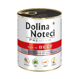 Dolina Noteci Premium karma mokra dla psa z wołowiną 12x800g