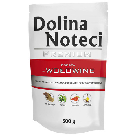 Dolina Noteci Premium karma mokra dla psa z wołowiną 500g