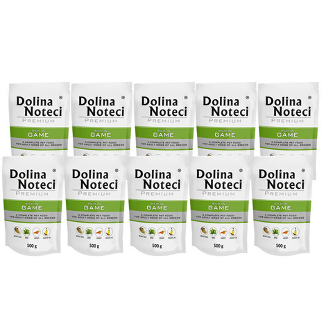 Dolina Noteci Premium karma mokra dla psa z dziczyzną 10x500g