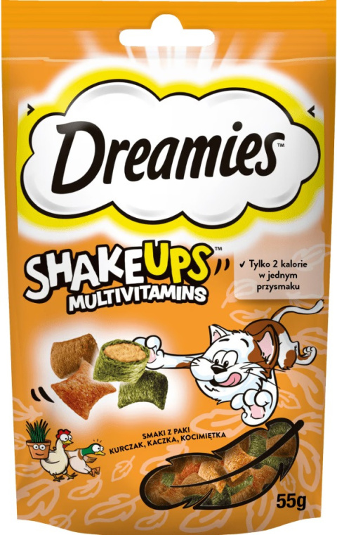 Dreamies Shake Ups Multivitamins smaki z paki 55g
