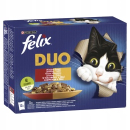 Felix Fantastic Duo karma mokra dla kota wiejskie smaki 12x85g