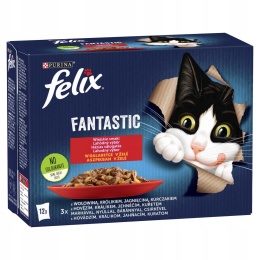 Felix Fantastic karma mokra dla kota wiejskie smaki 12x85g
