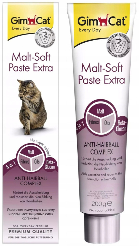 GimCat Malt-Soft Extra Pasta odkłaczająca 200g