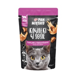 Pan Mięsko karma mokra dla kota z kurczakiem i krewetkami 85g