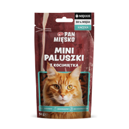 Pan Mięsko mini paluszki z kaczką i kocimiętką 50g