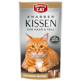 Perfecto Cat Knabber Kissen na sierść i skórę 50g