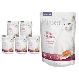 Piper karma dla kota z łososiem 10x100g