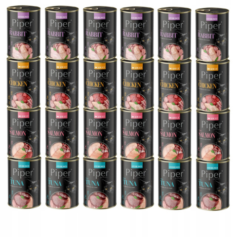 Piper karma mokra dla kota mix smaków 24x400g