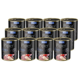Piper karma mokra dla psa z dorszem i pomidorem 12x800g