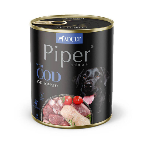 Piper karma mokra dla psa z dorszem i pomidorem 12x800g