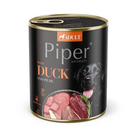 Piper karma mokra dla psa z kaczką i gruszką 12x800g