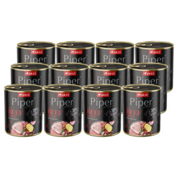 Piper karma mokra dla psa z wątrobą wołową i ziemniakami 12x800g