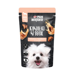 Pan Mięsko karma mokra dla psa z cielęciną i królikiem 150g