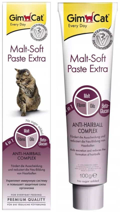 GimCat Malt-Soft Extra Pasta odkłaczająca 100g