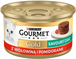 Purina Gourmet GOLD Savoury Cake z wołowiną i pomidorem