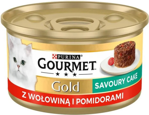 Purina Gourmet GOLD Savoury Cake z wołowiną i pomidorem