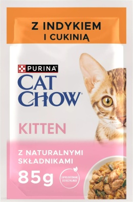Purina CAT CHOW Kitten z indykiem i cukinią w galaretce