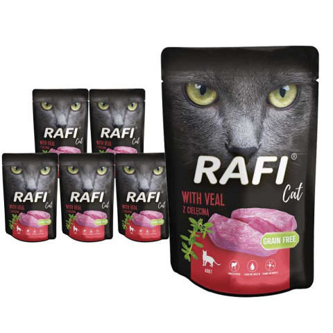 Rafi karma dla kota z cielęciną 10x100g