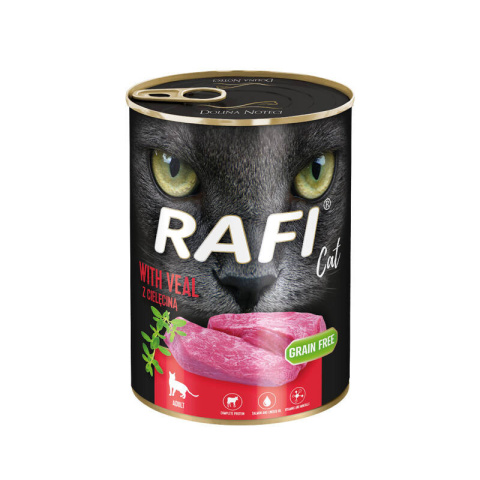 Rafi karma mokra dla kota z cielęciną 400g