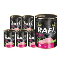 Rafi karma mokra dla kota z indykiem 12x400g