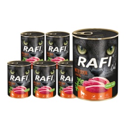 Rafi karma mokra dla kota z kaczką 12x400g
