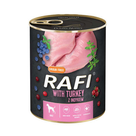 Rafi karma mokra dla psa z indykiem 12x800g